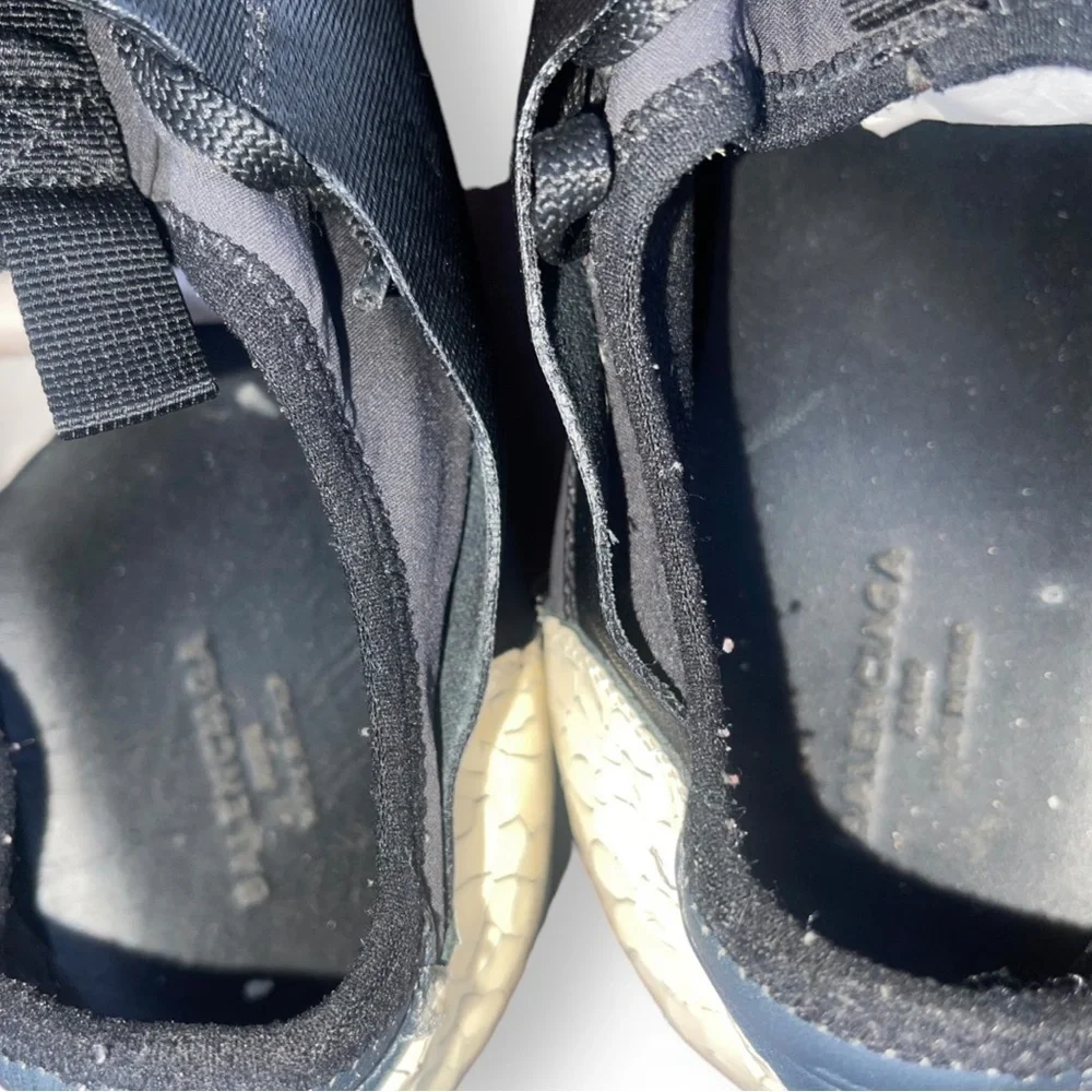 🔥 Balenciaga Race Runners | Black Mesh & Leather | Croc Heel | Size 44‎ (US 11) - Picture 6 of 7